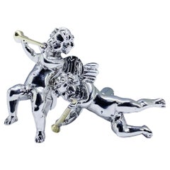 Angel bespoke cufflinks fine sterling silver