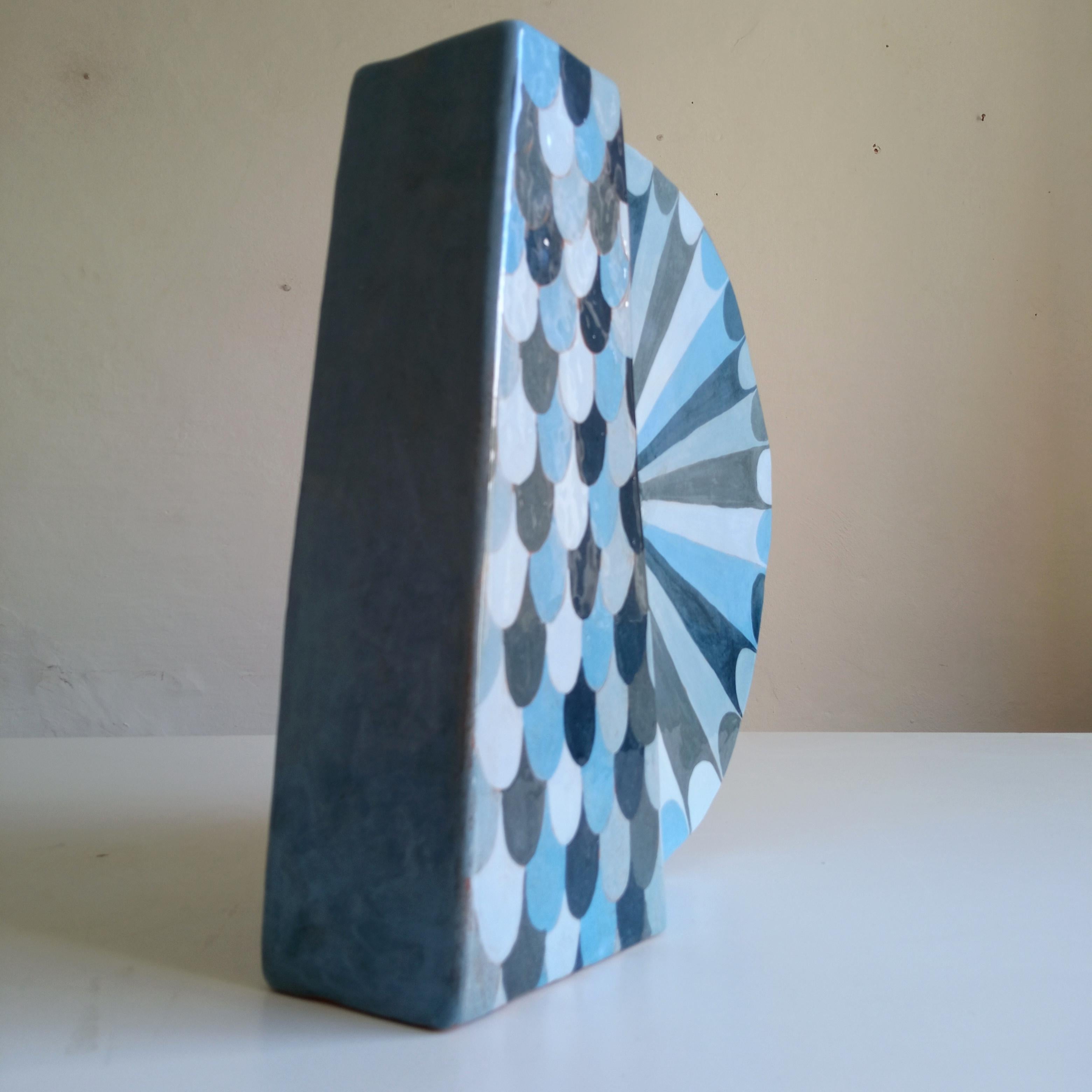 Italian ANGEL BLU - Terre cuite - XXIe siècle - par Chiara Berta Artiste en vente