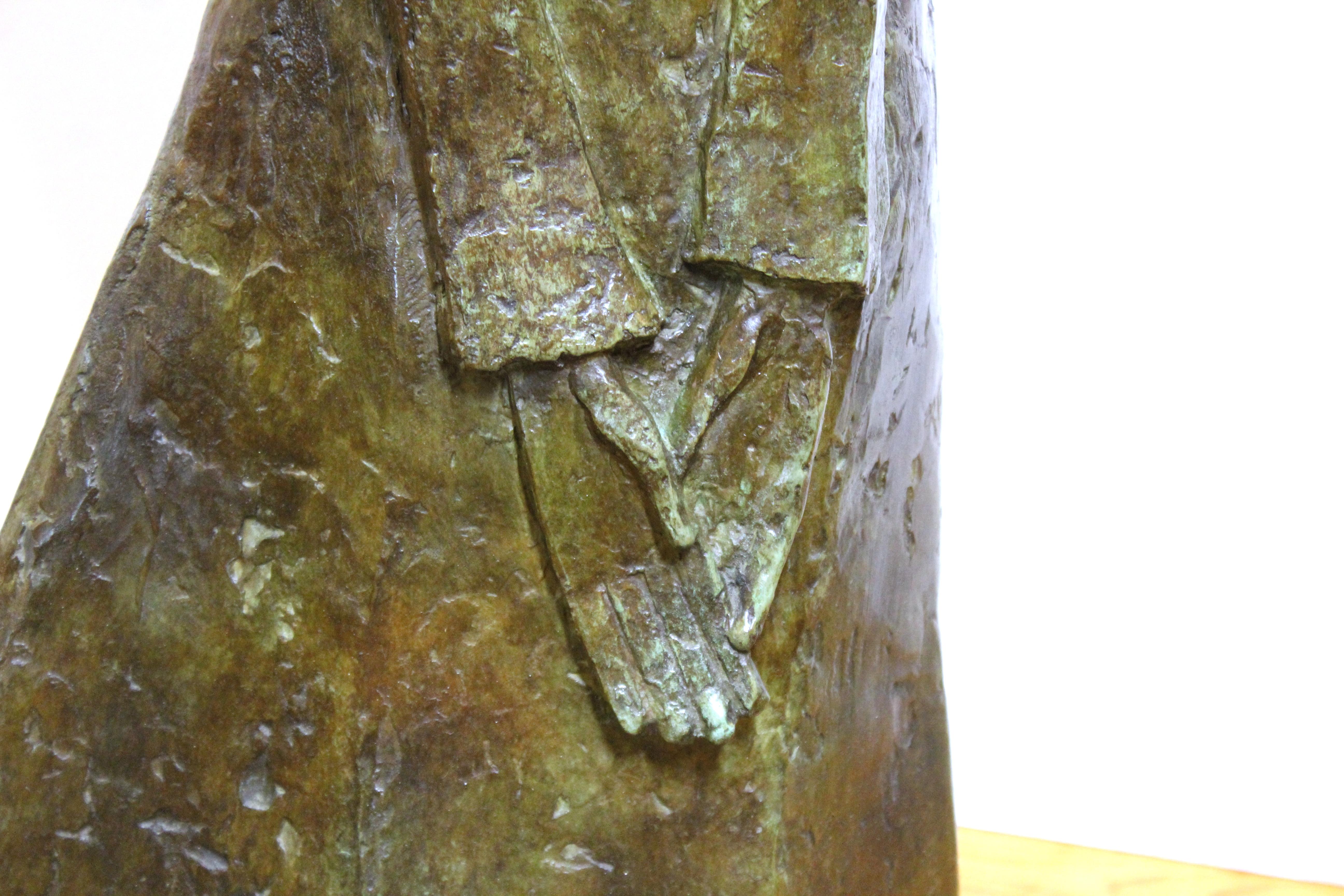 Angel Botello 'Coup de Vent II' Modern Signed Bronze Sculpture 2