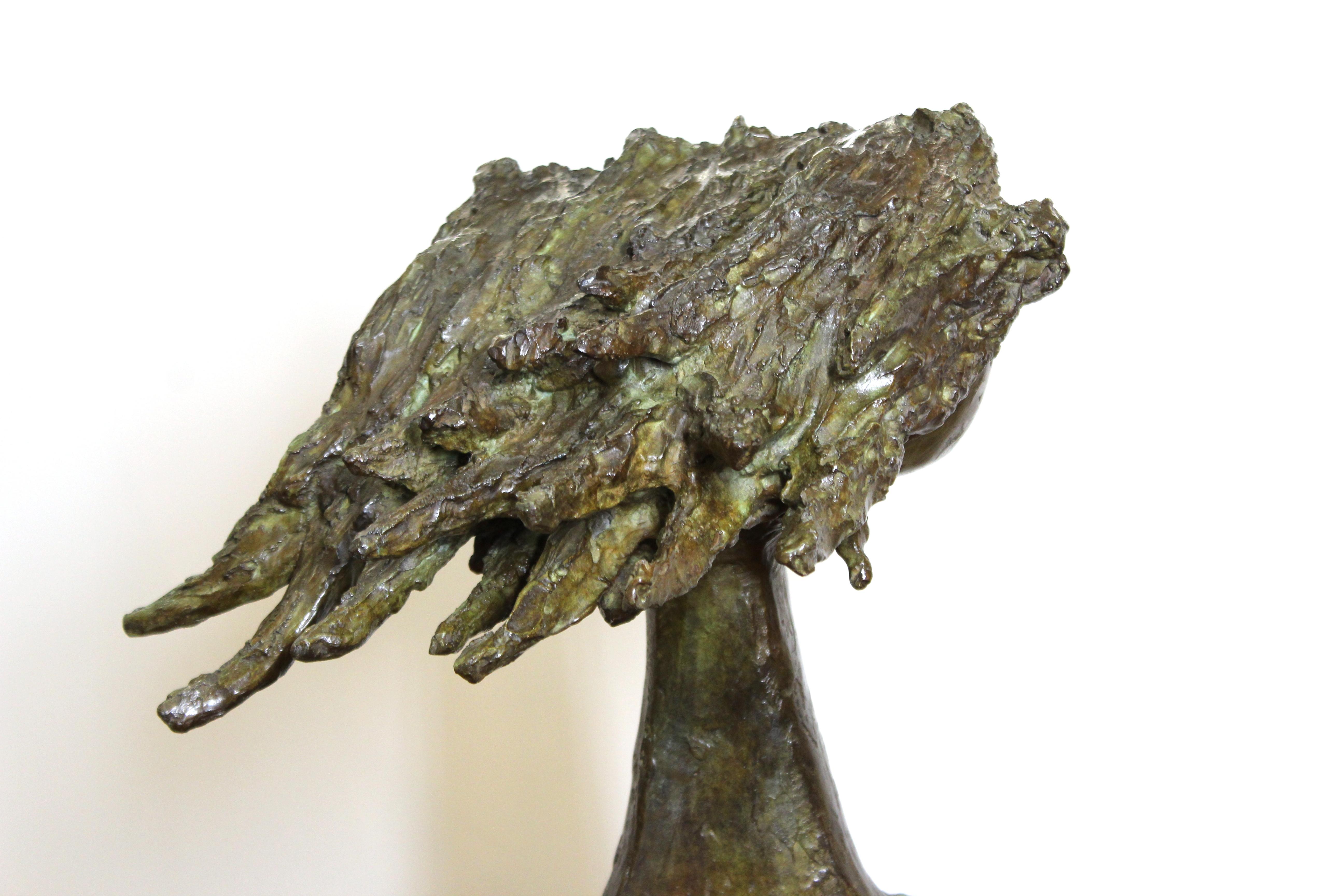Angel Botello 'Coup de Vent II' Modern Signed Bronze Sculpture 3