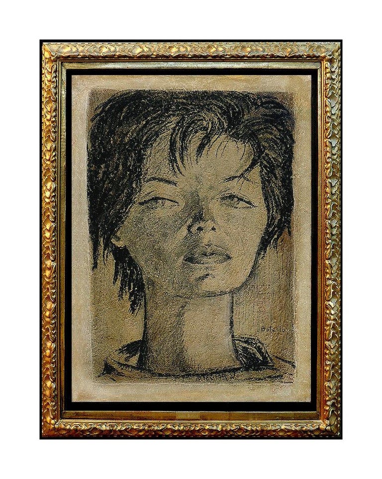 Angel Botello Angel Botello Original Oil Painting On Board Cubism