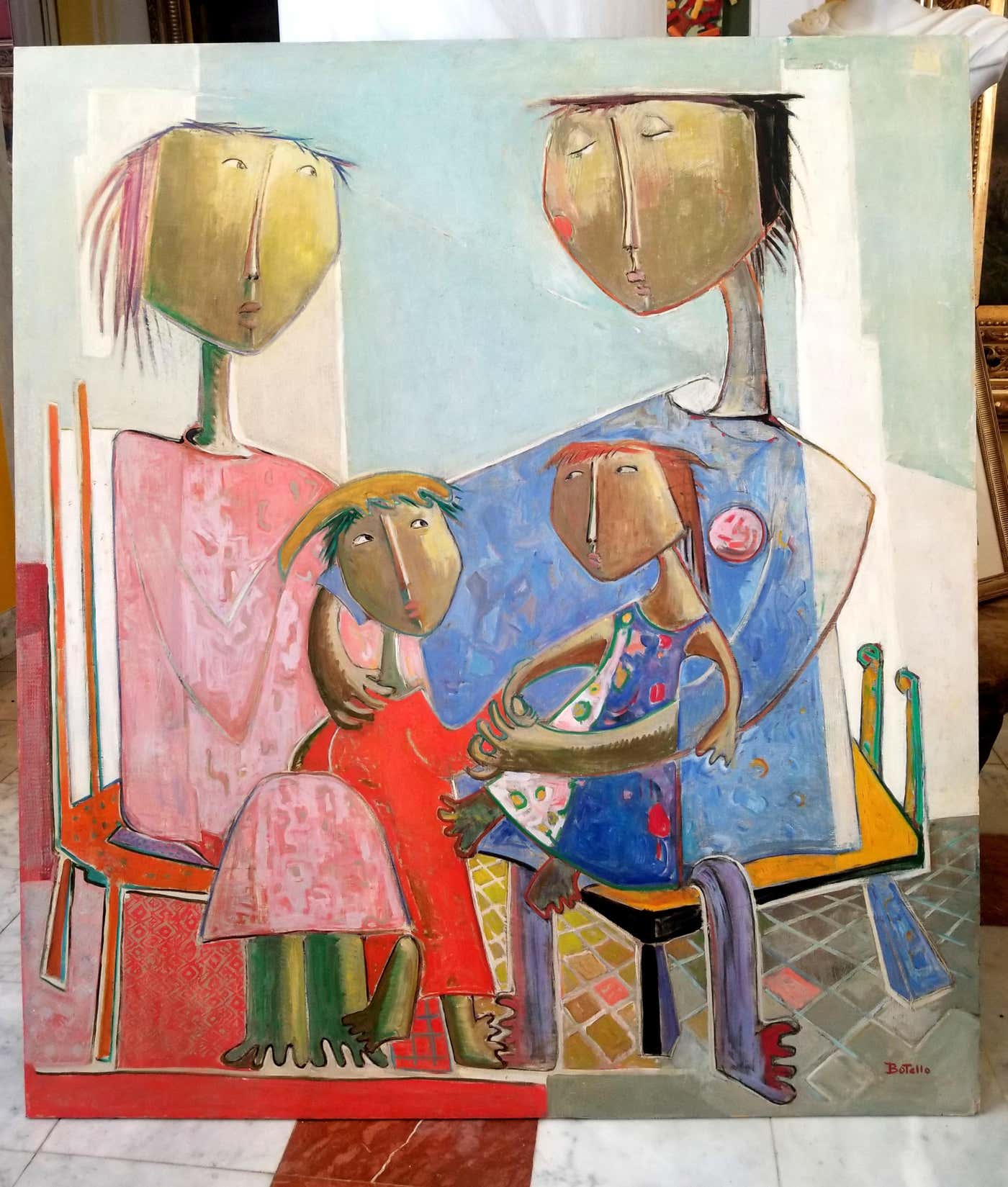 Angel Botello - Family Portrait For Sale at 1stDibs | vanessa botello ...