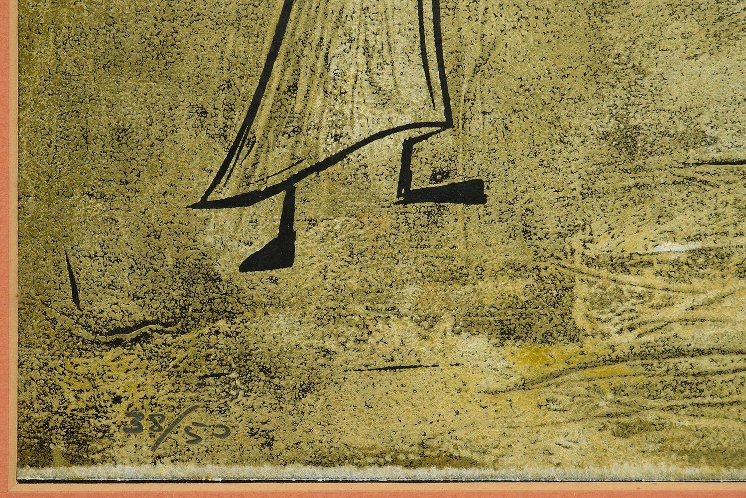 Angel Botello
Spanish/Puerto Rican (1913-1986)
Title: Las Lavanderas
Year: Circa 1950
Medium: Linocut
Edition: 38/50
Size: 18