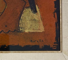 Nino con una Taza (rare linogravure signée, édition limitée)