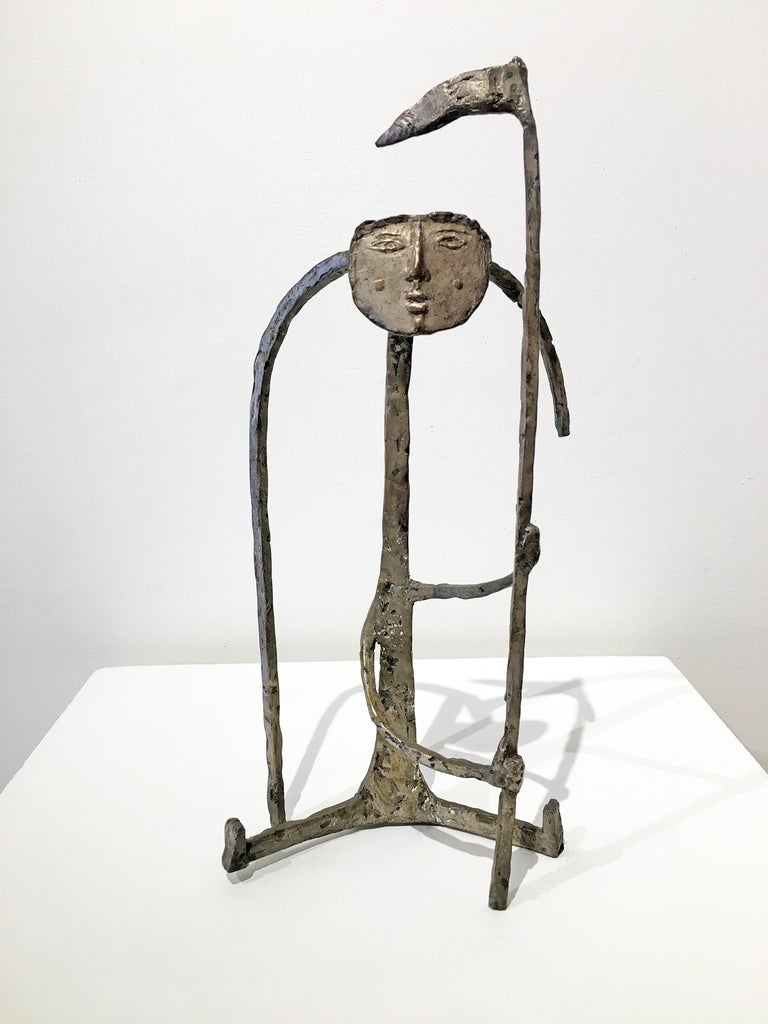 Angel Botello Girl with Flag at 1stDibs