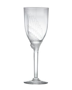 Angel Champagne Flutes by Lalique, Set of 18