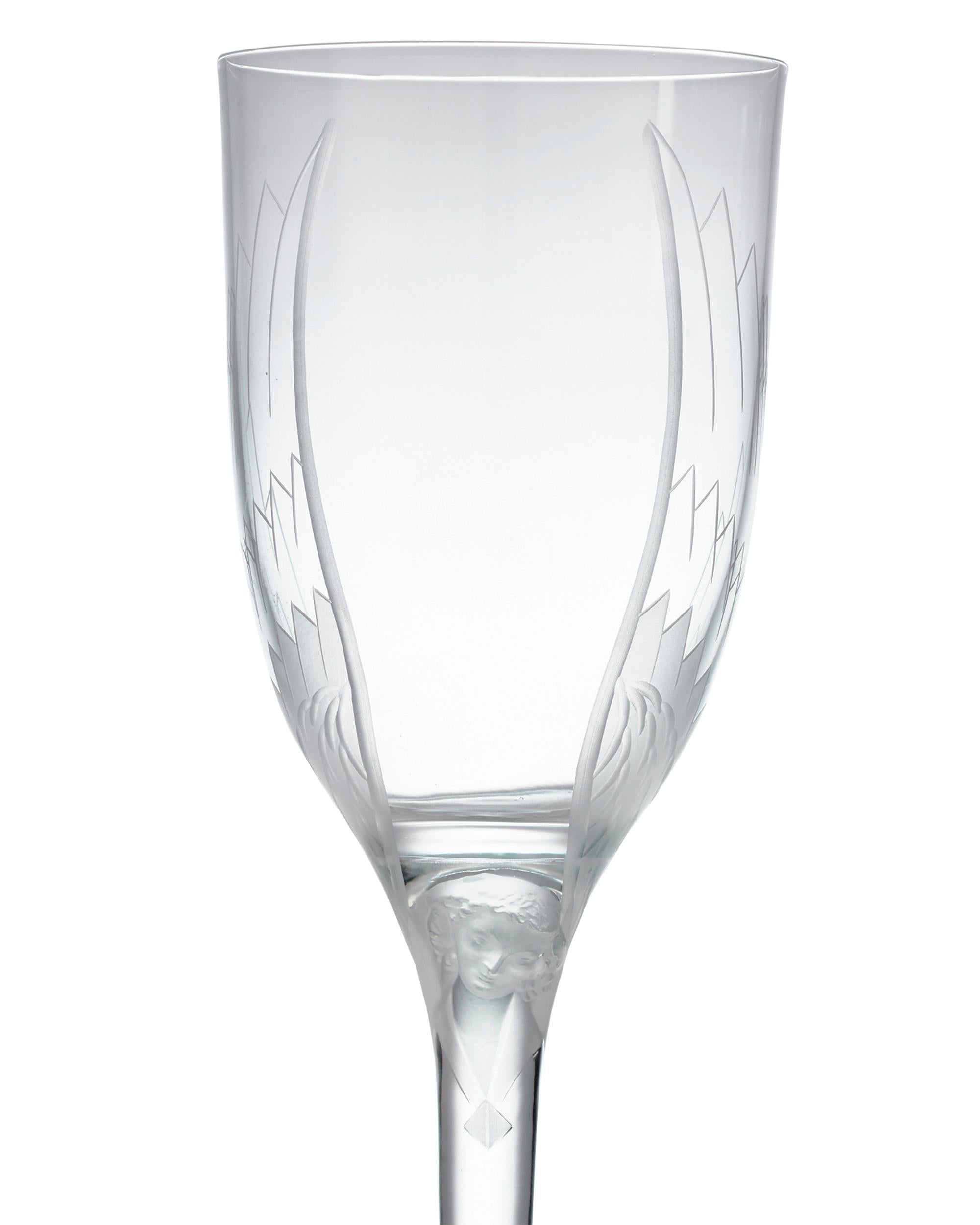 lalique angel glasses