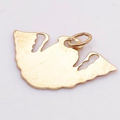 Angel Charm or Pendant, 14k Yellow Gold Cherub Charm