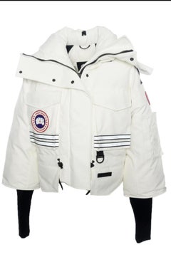 Angel Chen × Canada Goose White Snow Mantra Cropped Jacket