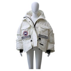 Angel Chen × Canada Goose White Snow Mantra Cropped Jacket