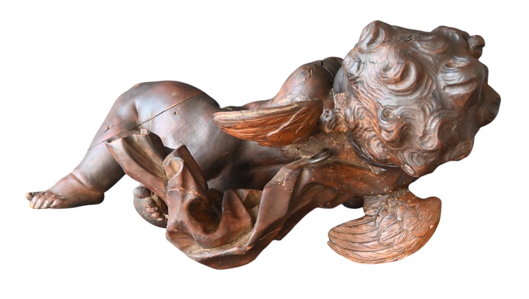 Ángel, Querubín, Putti En Madera Tallada, Barroco, Finales Siglo XVII siglo XVII en venta