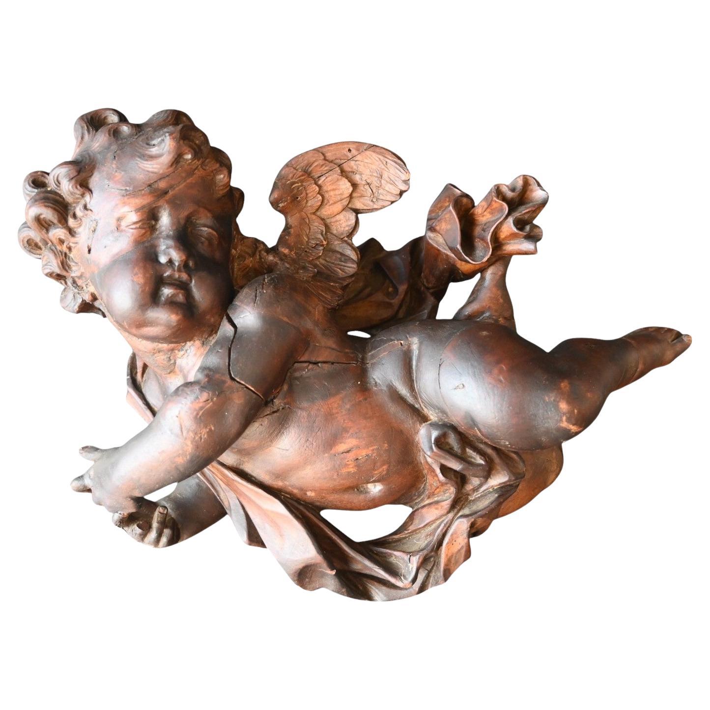 Ángel, Querubín, Putti En Madera Tallada, Barroco, Finales Siglo XVII en venta