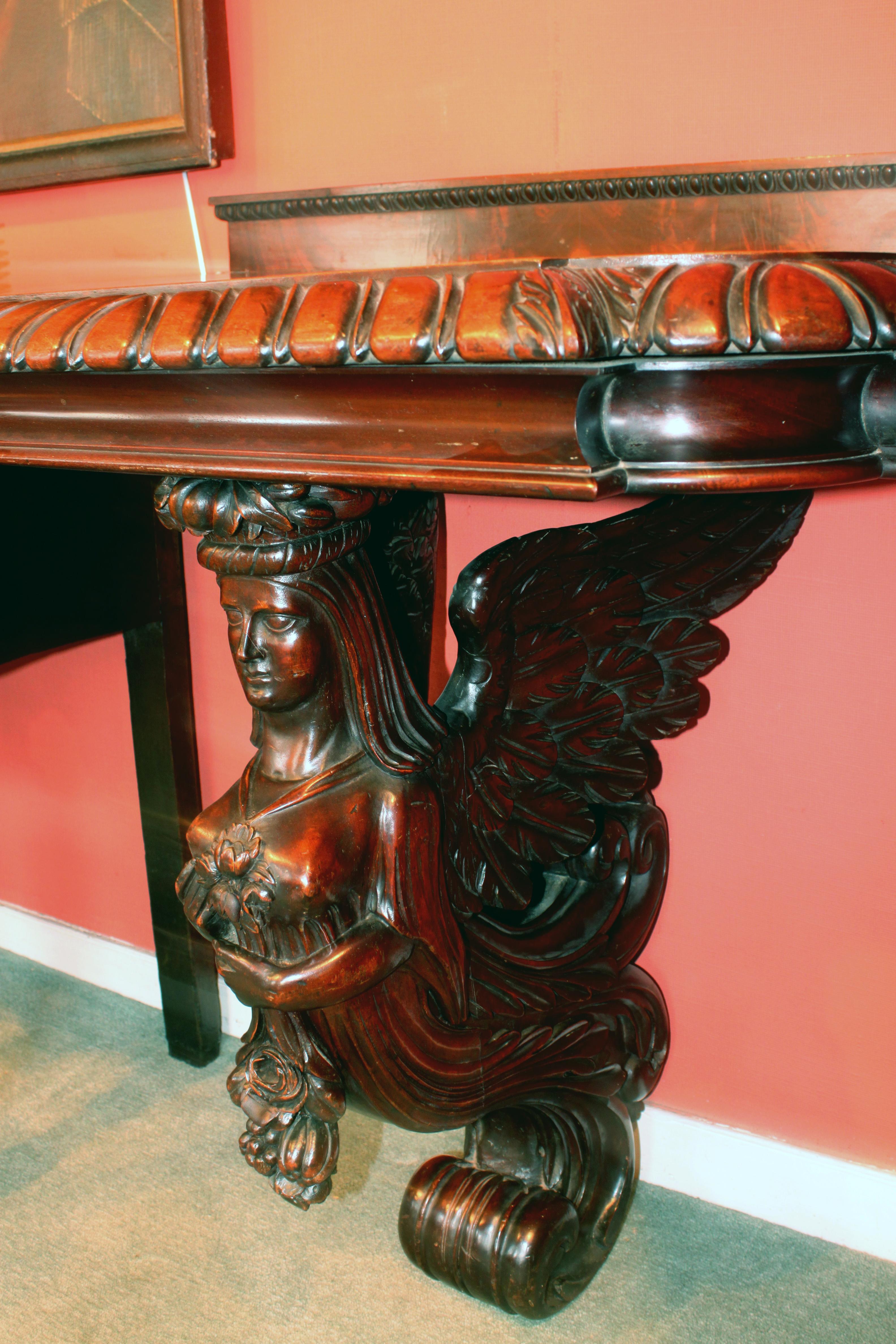 Mahogany Angel Console Table