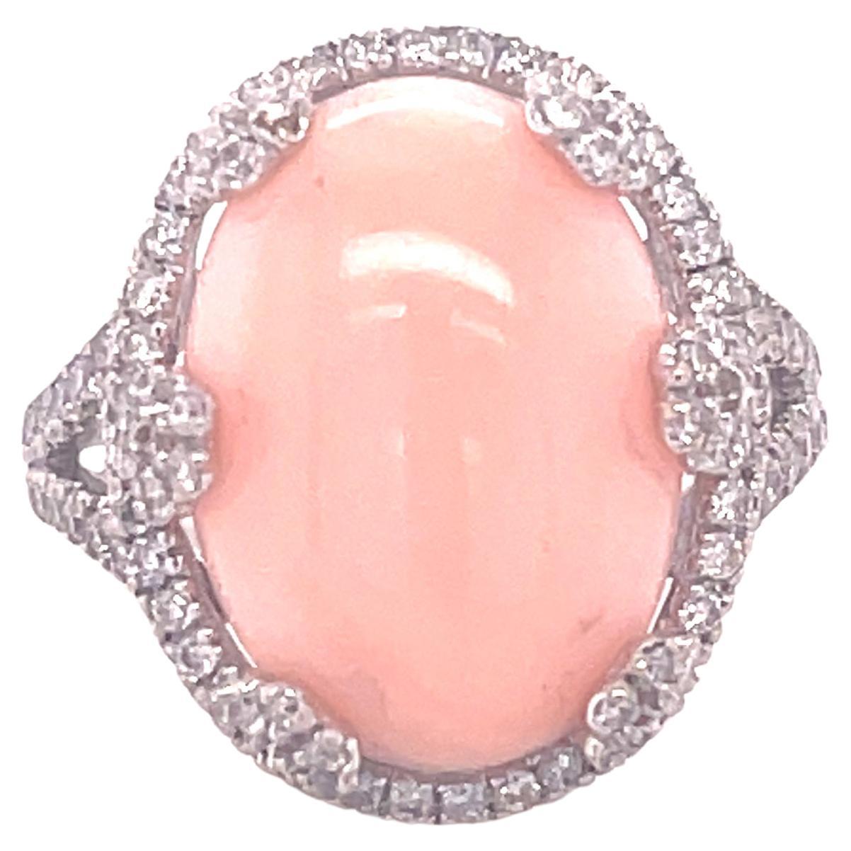 Gumps Gold Diamond and Coral Large Ring at 1stDibs gumps jewelry