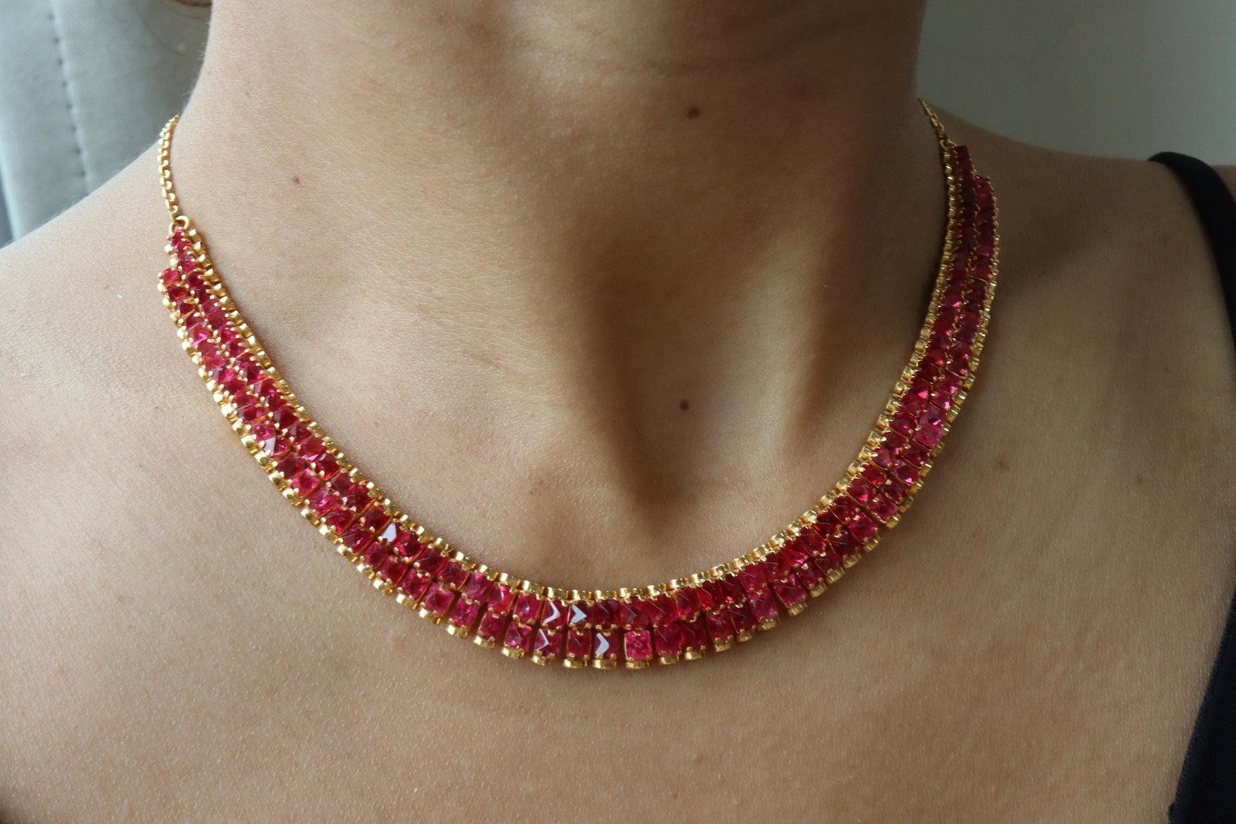 Collana di spinello taglio angelo in vendita 8