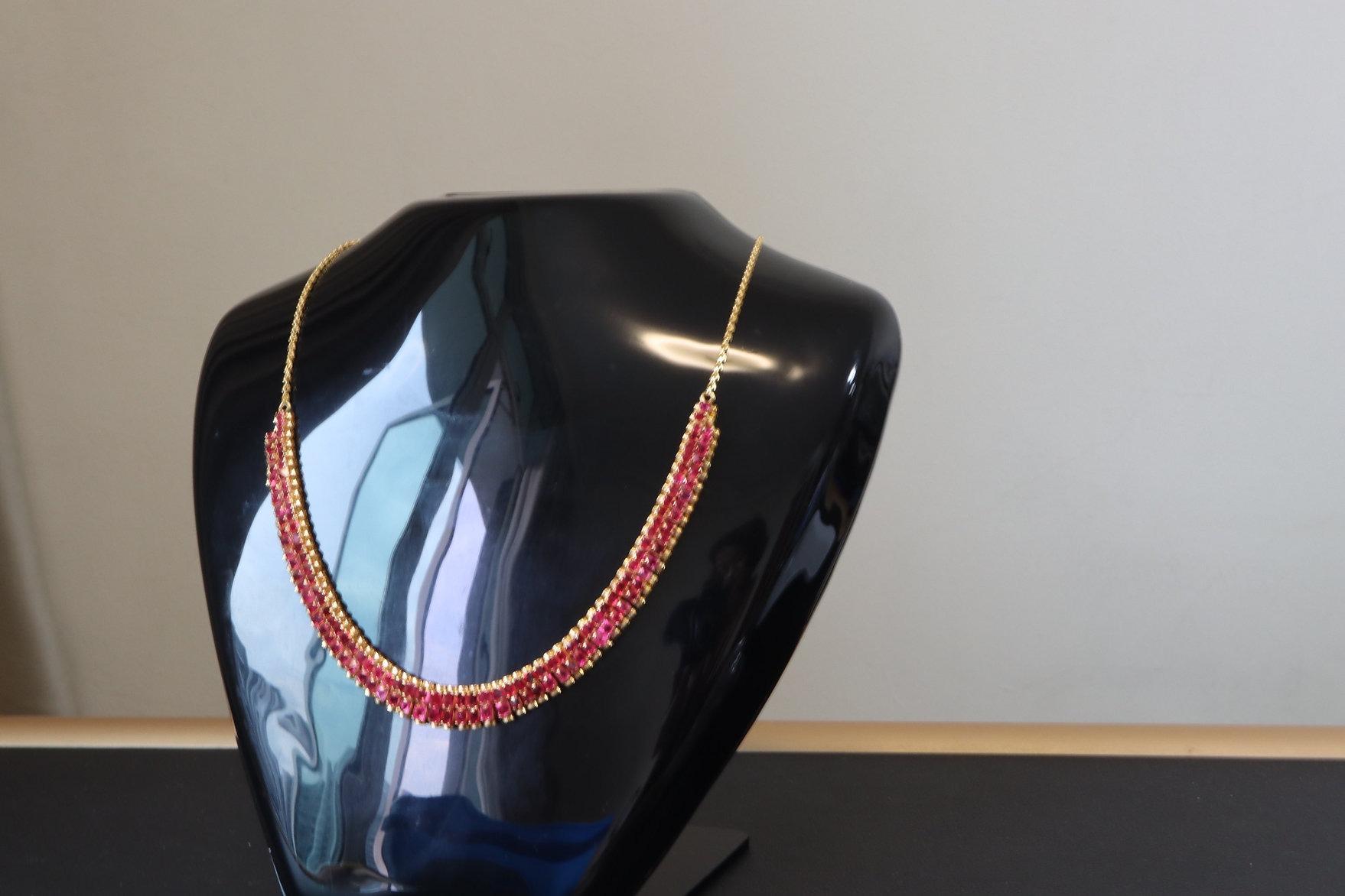 Art Déco Collana di spinello taglio angelo in vendita