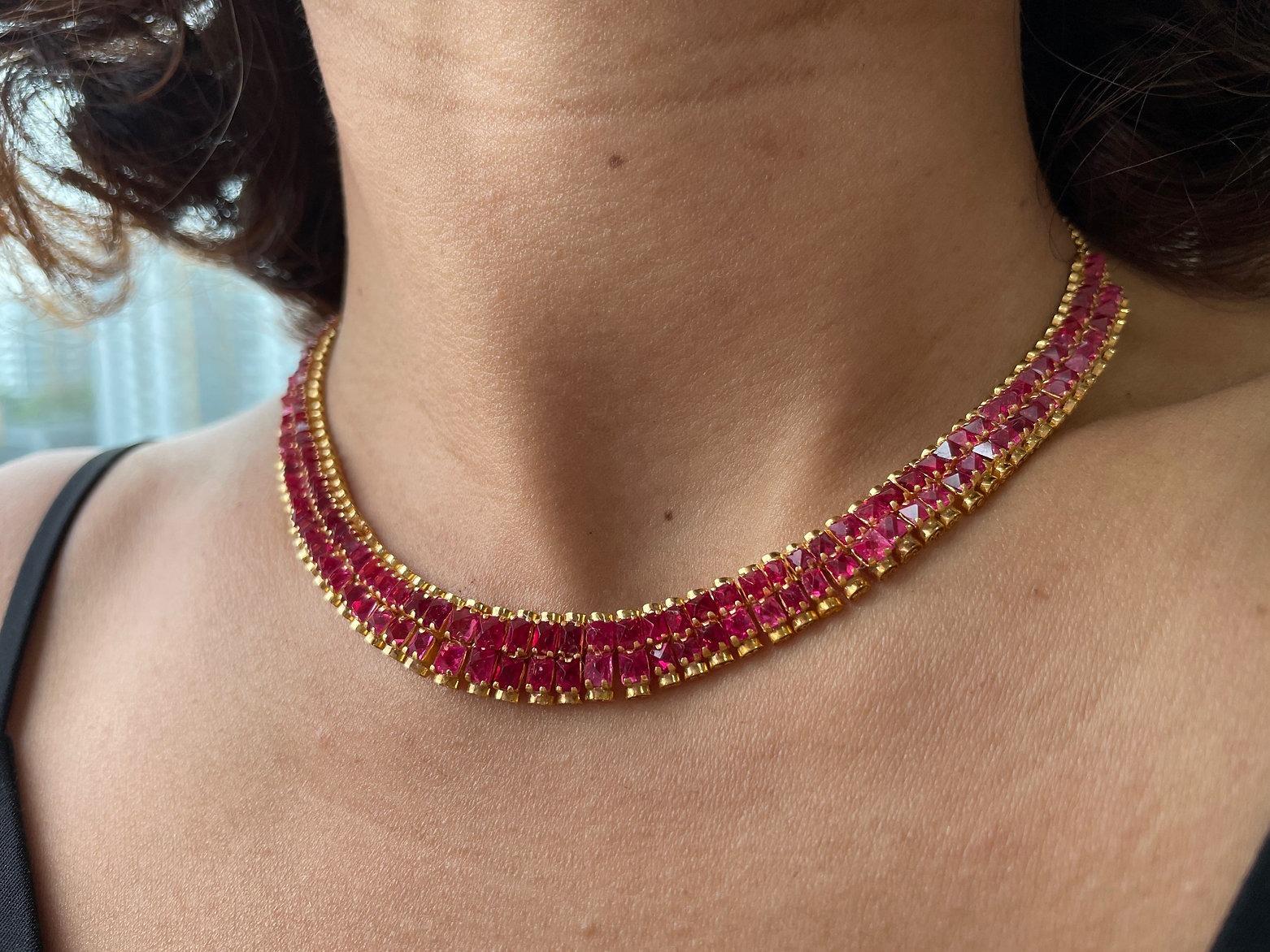 Collana di spinello taglio angelo in vendita 3