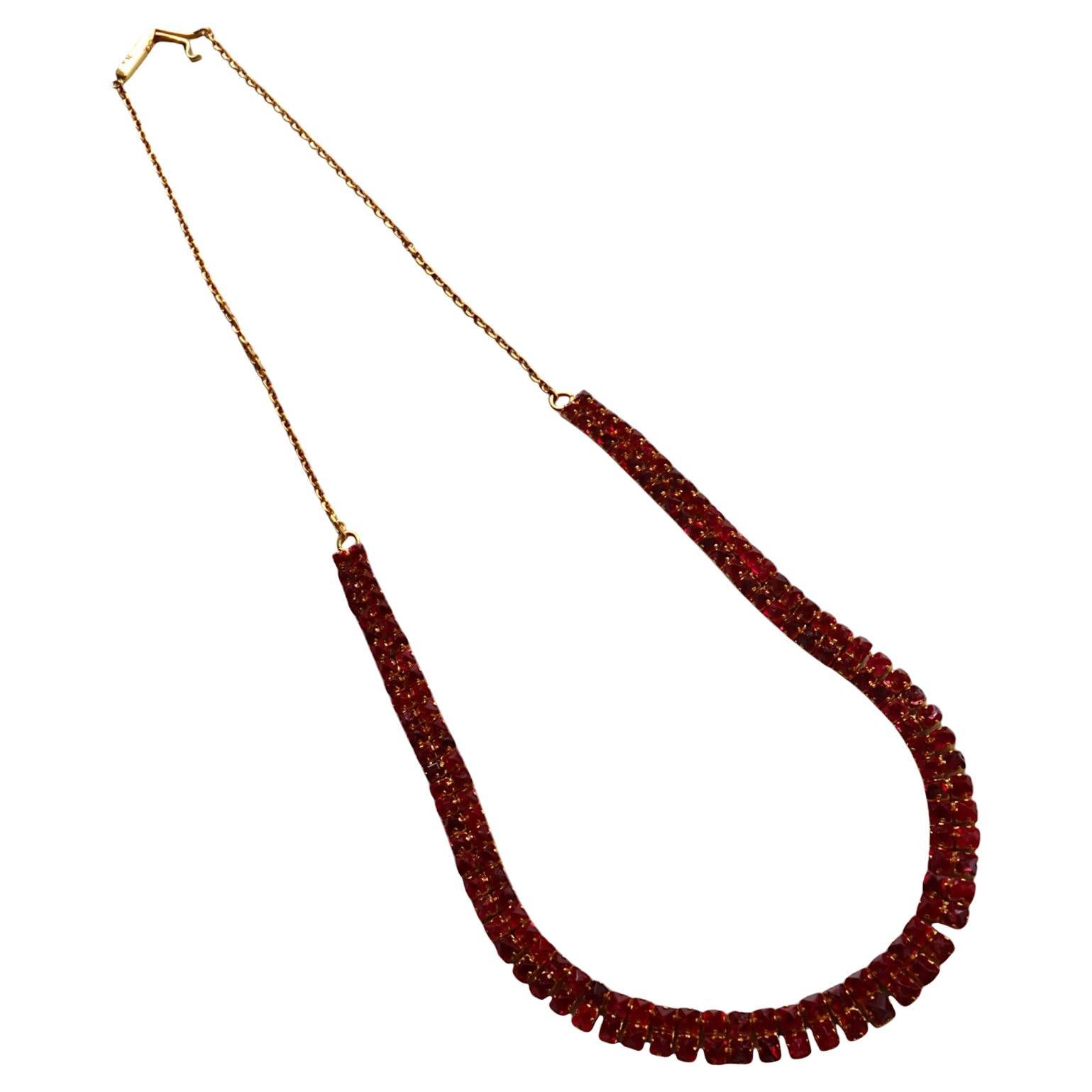 Angel Cut Spinel Necklace