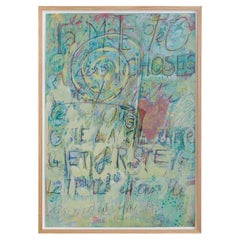 Angel Darisio, Mixed Media Painting on Paper No. 20, 20th Century