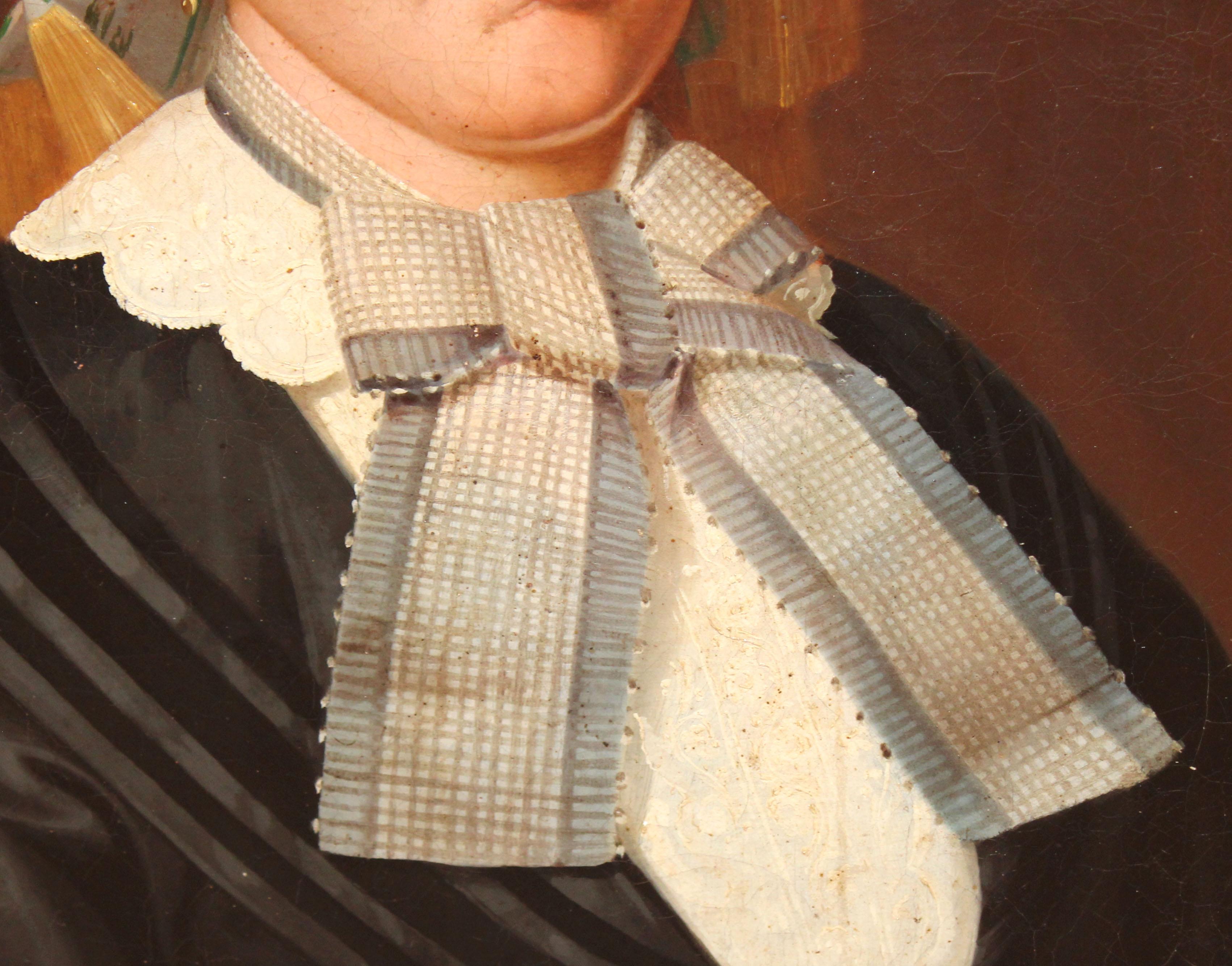 Óleo sobre tela - Retrato femenino - Año 1855 For Sale 1