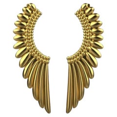 Angel-Ohrringe, 18 Karat Gold