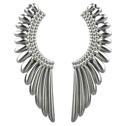 Angel Earrings, Sterling Silver For Sale