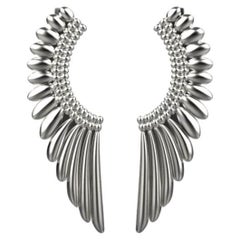 Angel Earrings, Sterling Silver