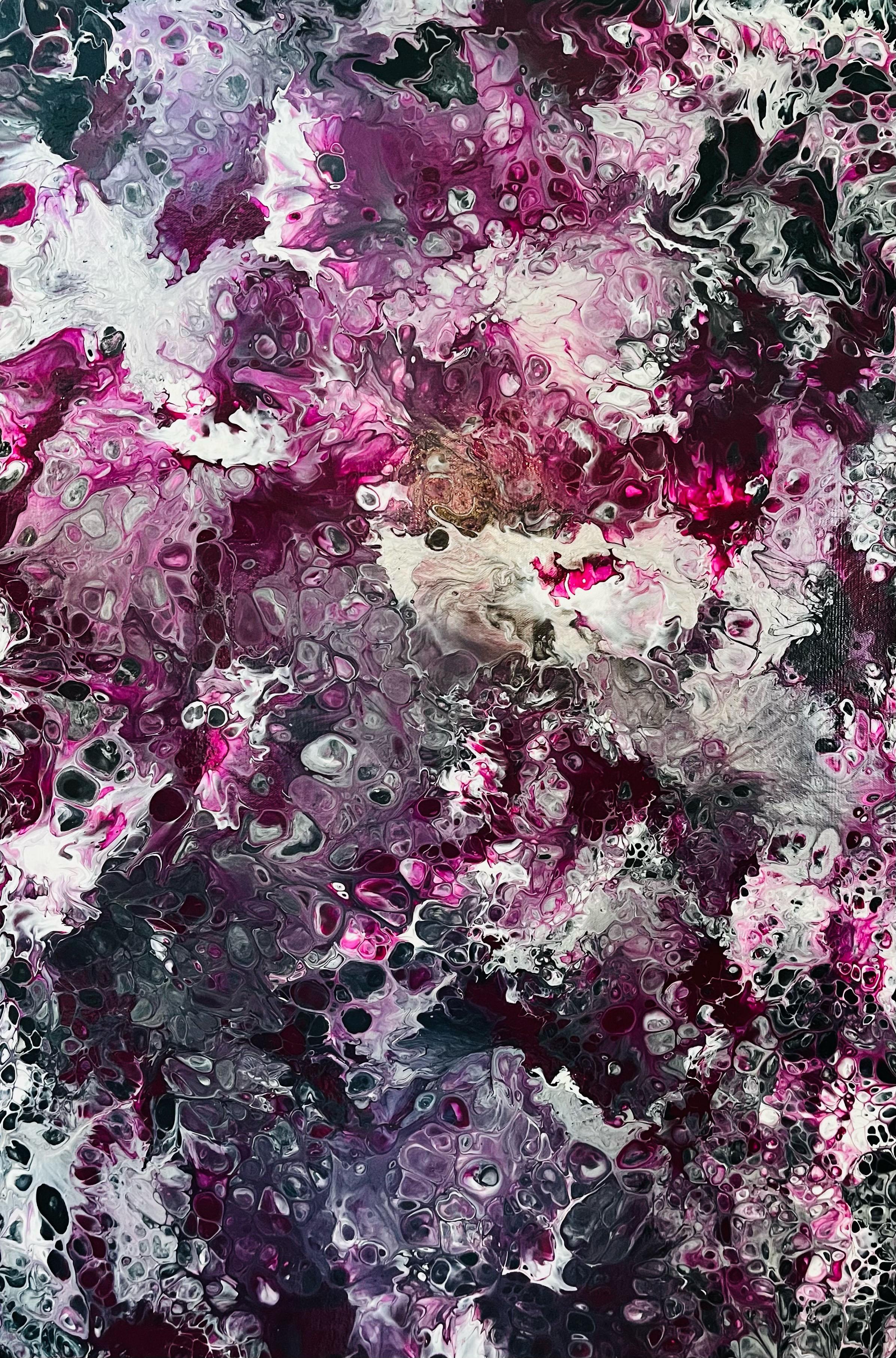 Angel Espino Abstract Painting - Purple Haze