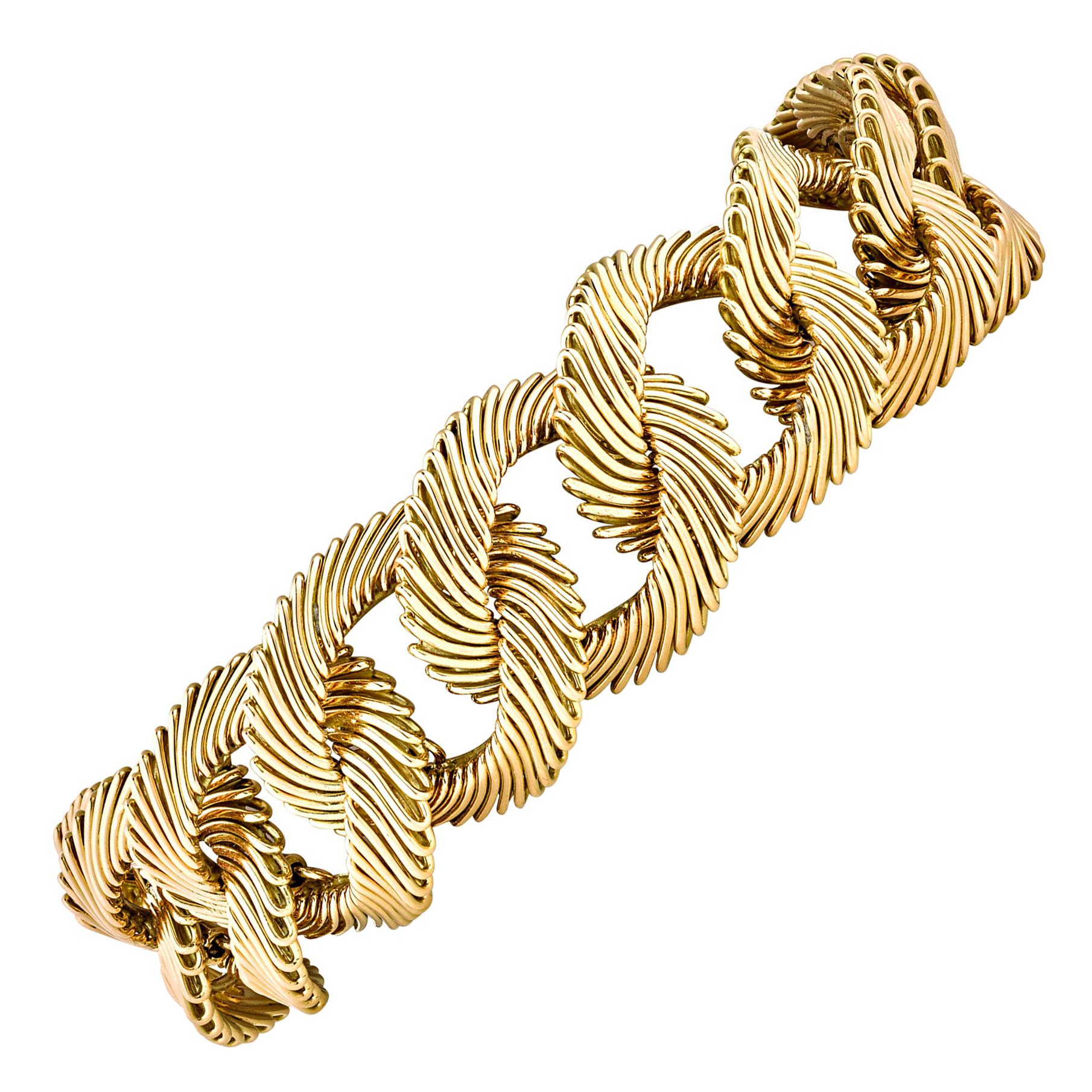 Angel Hair Gold Link Bracelet by Van Cleef & Arpels