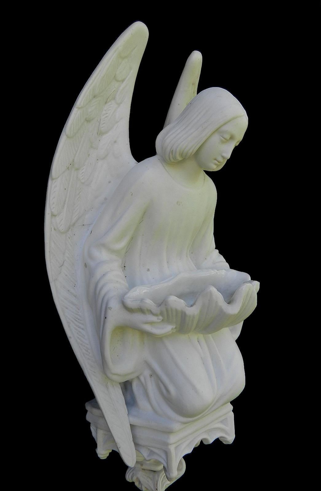 Angel Holy Water Font Vintage, 20th Century 1