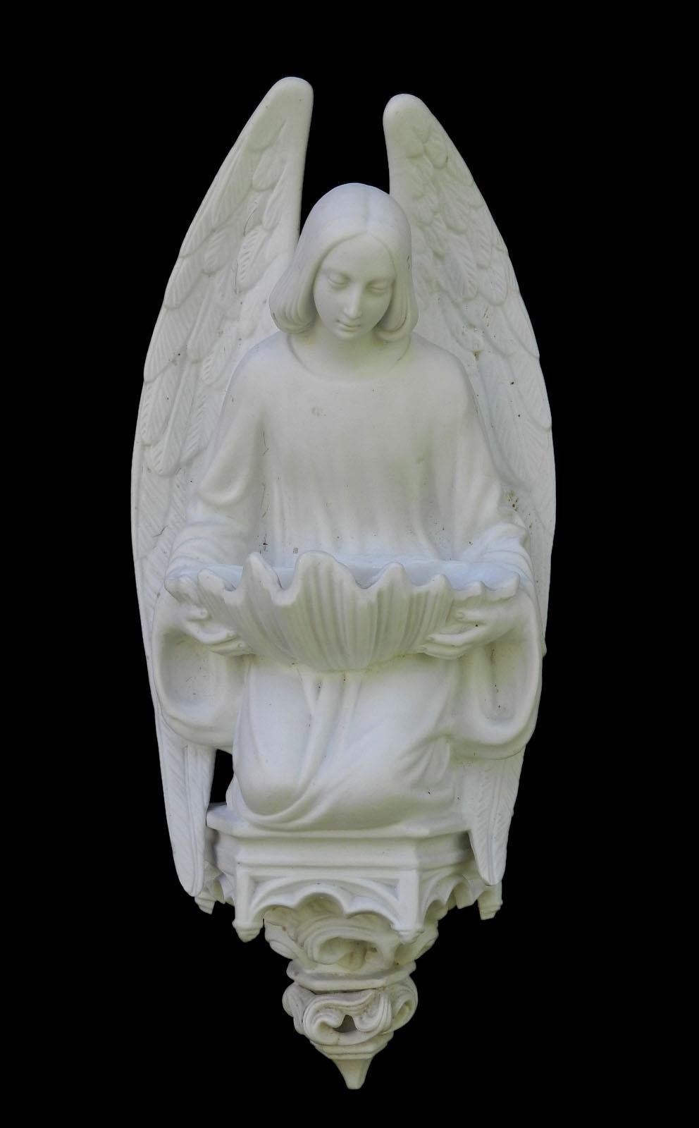 Angel Holy Water Font Vintage, 20th Century 2