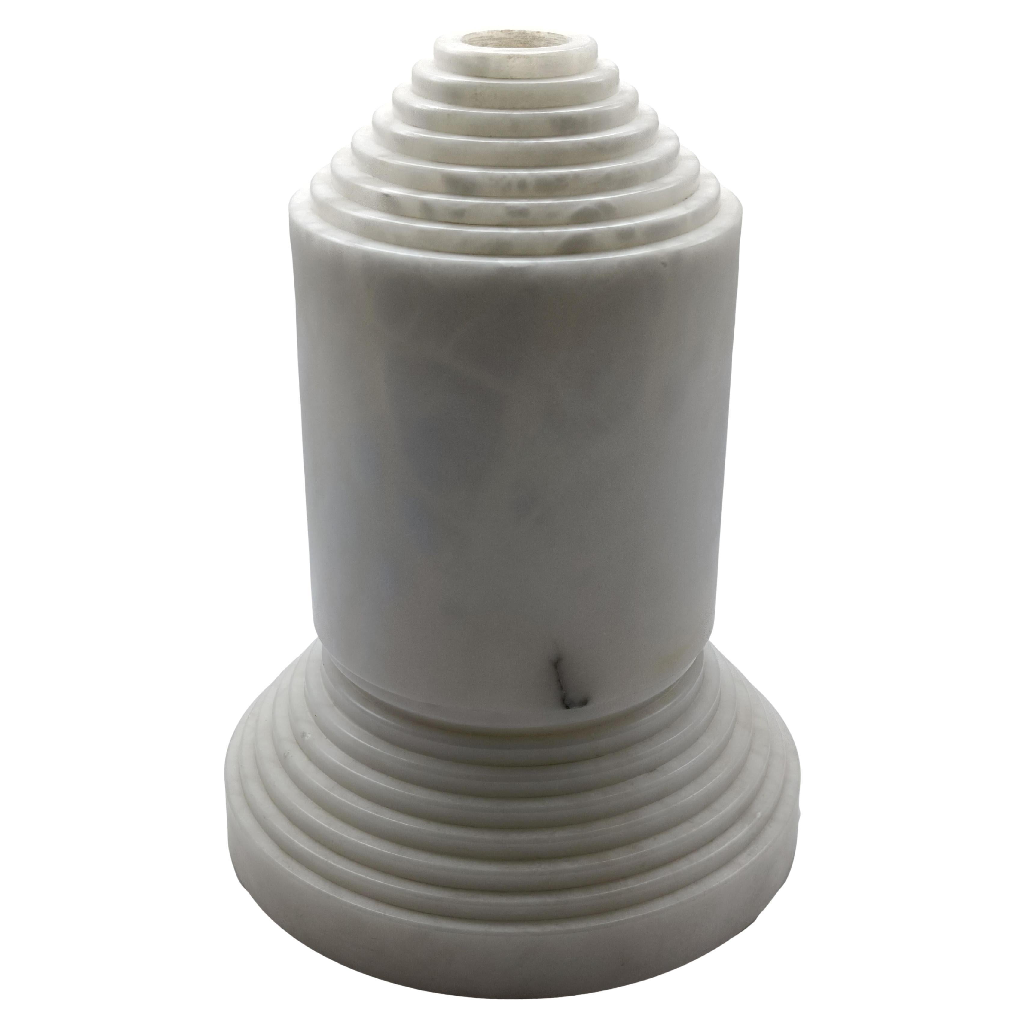 Angel Jove' for Santa & Cole Alabaster Table Lamp "Babel," Spain 1970s
