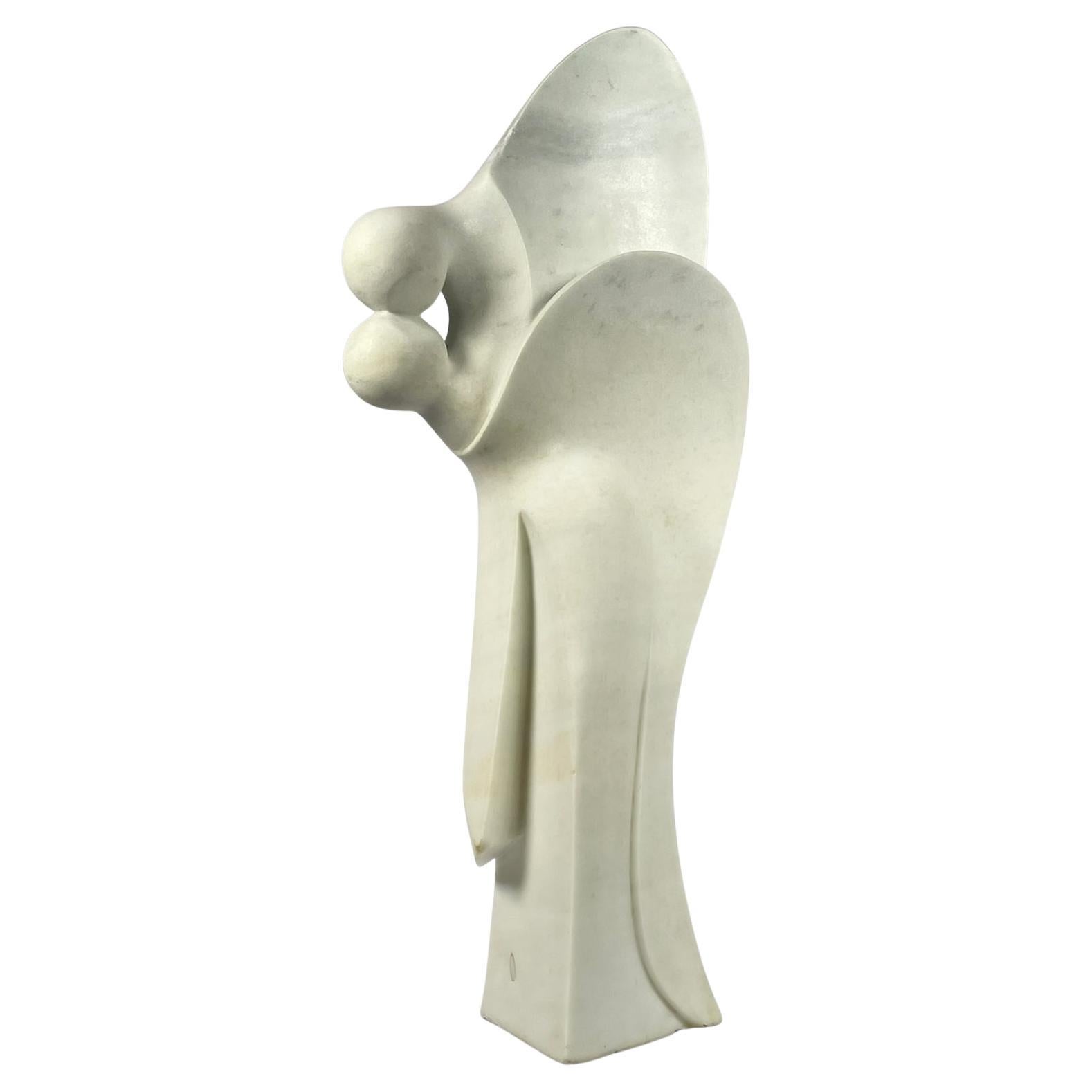 "Angel Kiss" Life Size Granite Sculpture For Sale