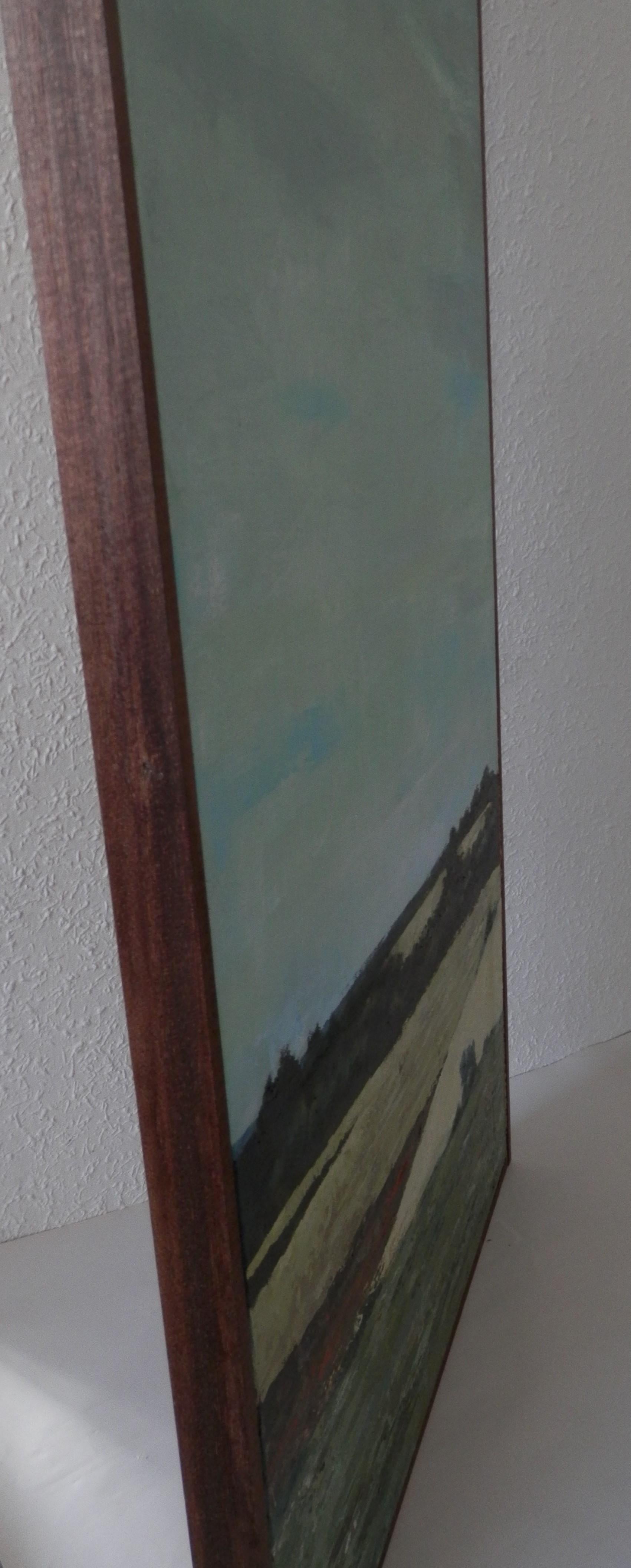 Cirrocumulus. Acrylic on canvas. Úbeda Modern Vertical Landscape For Sale 3