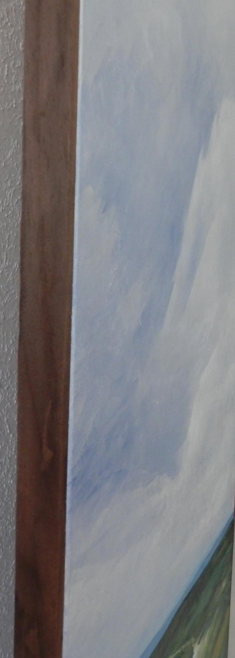 Cumulonimbus. Acrylic on canvas. Úbeda. Modern Vertical Landscape For Sale 3