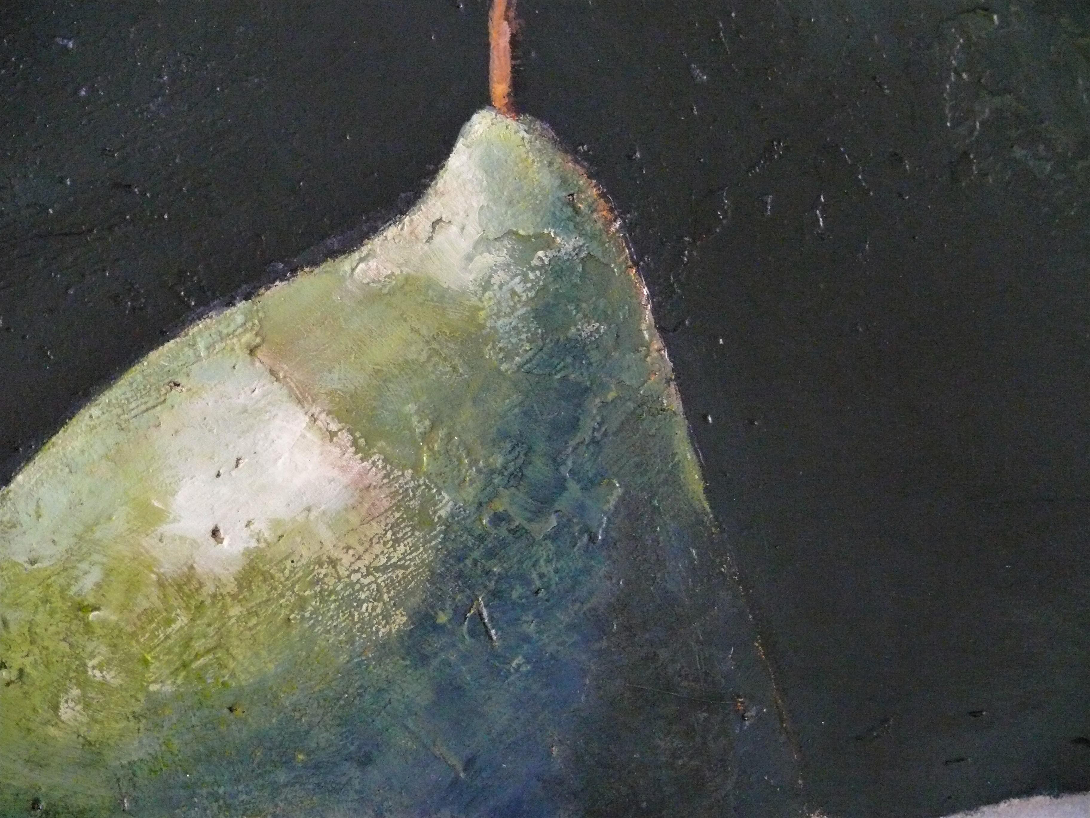 Fruit Satellite. Modern fantasy. Figurative Still-life. Acrylic paint on panel For Sale 1