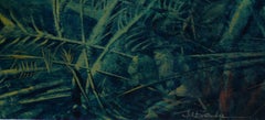 Serie Bajo el Mar Nº 3. Úbeda. Fantasía al óleo paisaje submarino.