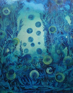 Unter dem Meer Serie Nº4. Úbeda. Öl Fantasy Unterwasserlandschaft.