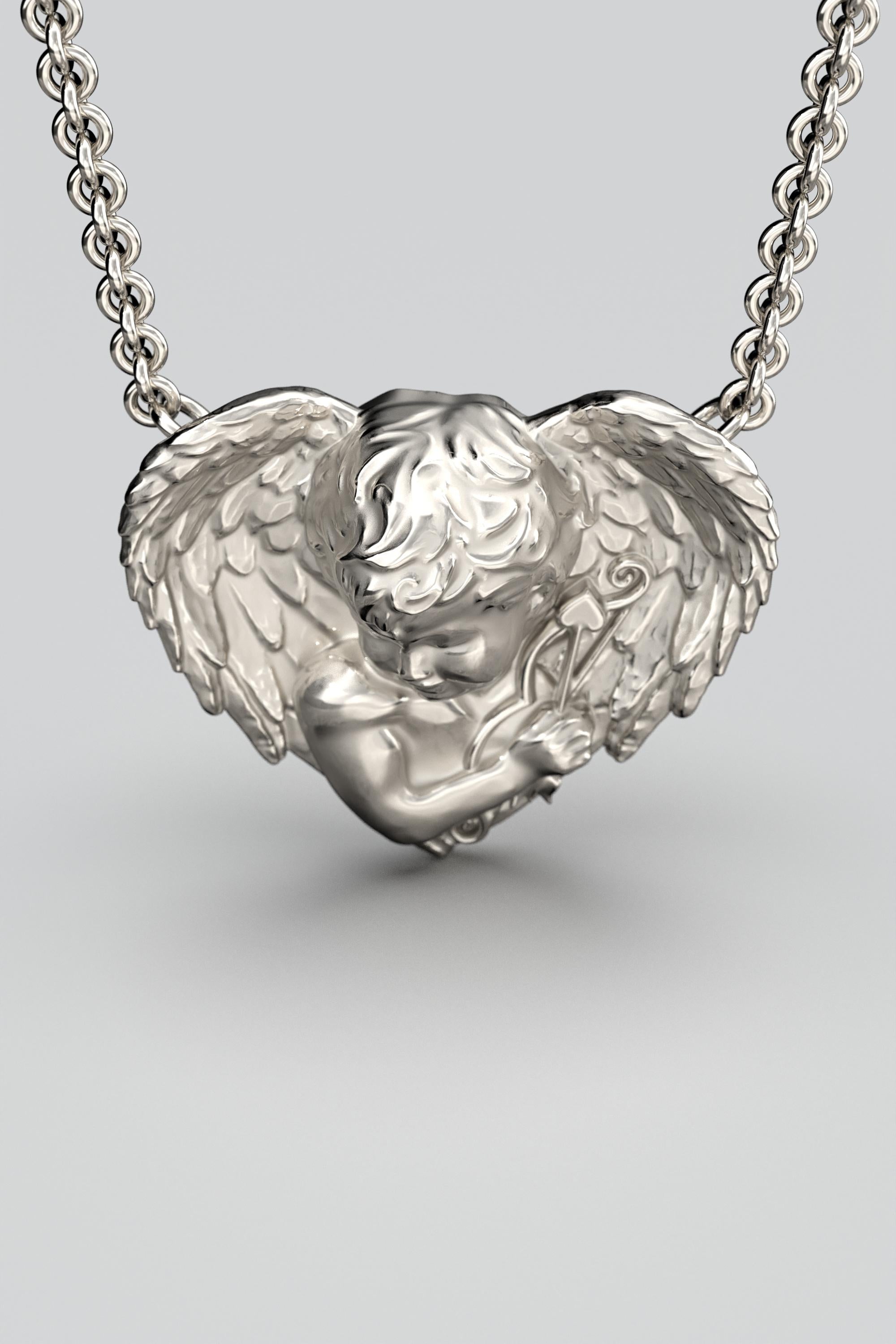 Angel-Halskette aus 14 Karat Gold, hergestellt in Italien von Oltremare Gioielli im Angebot 6