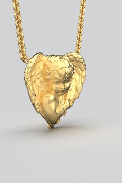Angel Necklace in 18k Gold Made in Italy by Oltremare Gioielli
