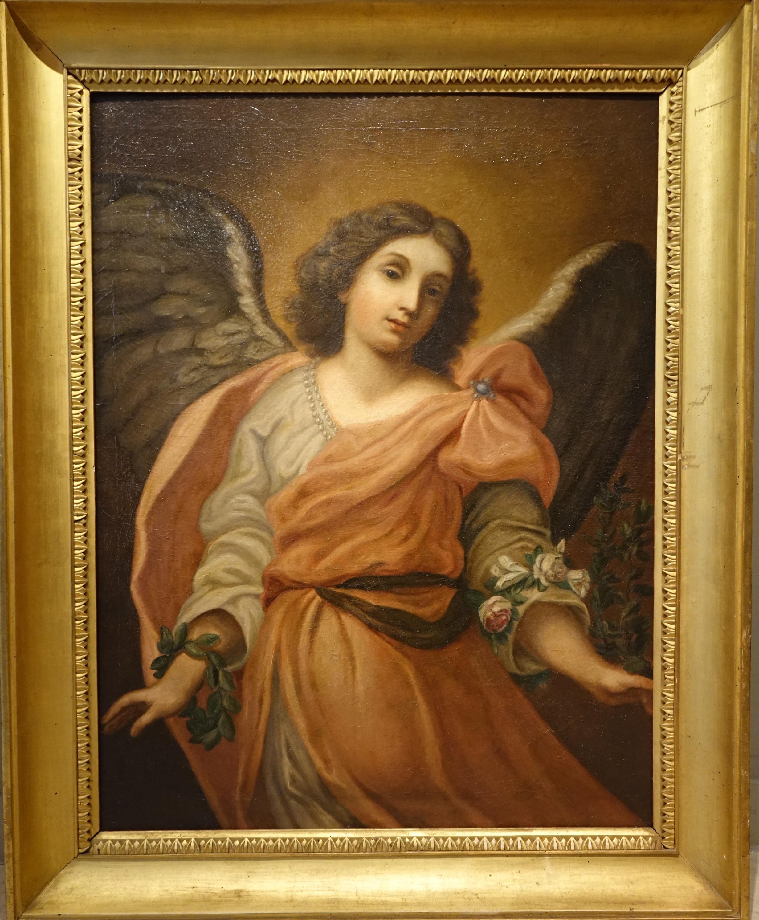 Baroque Angel of Annonciation , Italy late 18th century For Sale