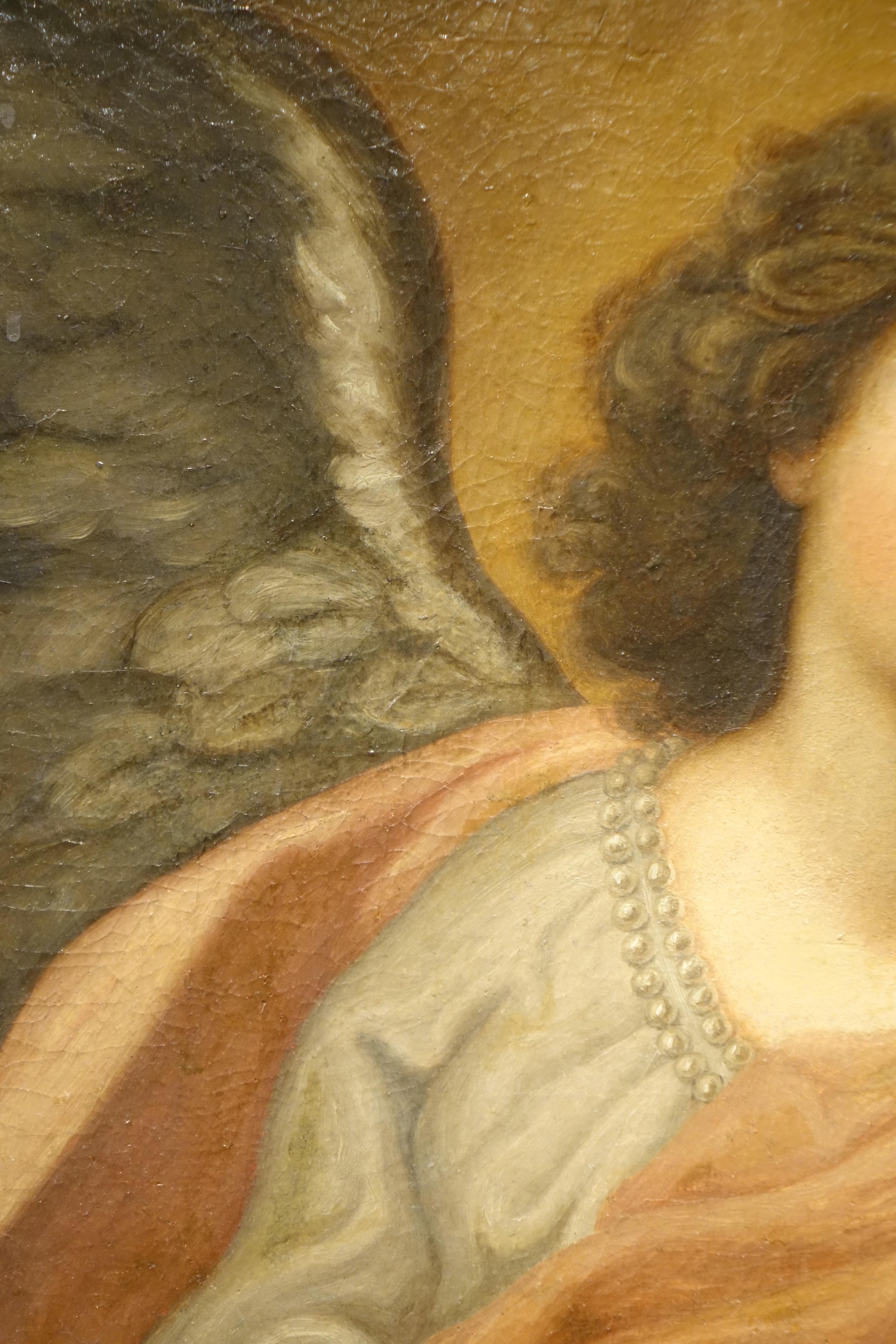 Canvas Angel of Annonciation , Italy late 18th century For Sale