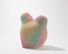 "A Bed Shared" Contemporary Colorful Pastel Abstract Ceramic Sculpture