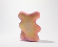 "Fruitful Bough" Contemporary Colorful Pastel Toned Abstract Ceramic Sculpture