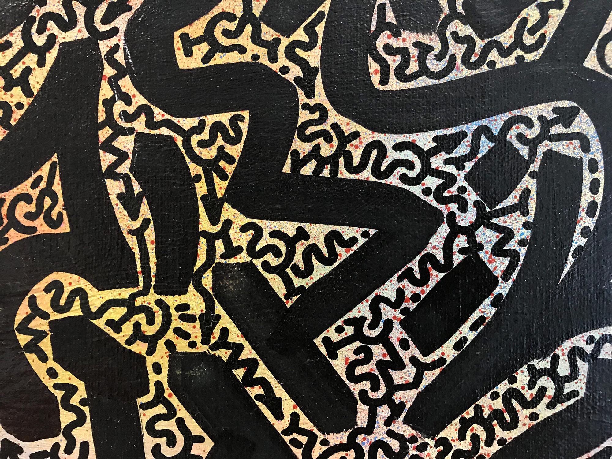 Tag on Prism of Colors, Partner of Keith Haring, Street Art 5