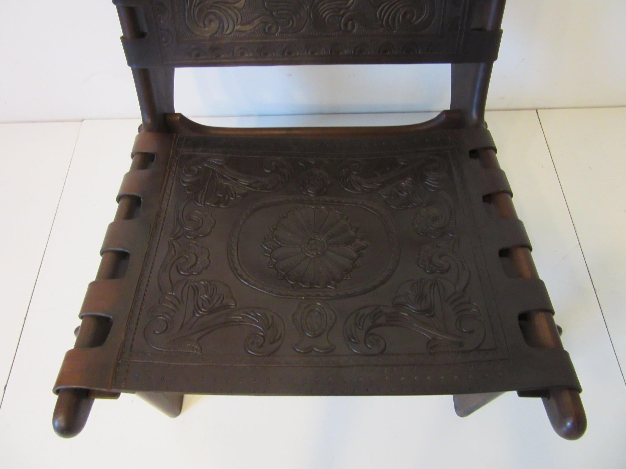 Angel Pazmino Brazilian Rosewood / Leather Lounge Chair 5