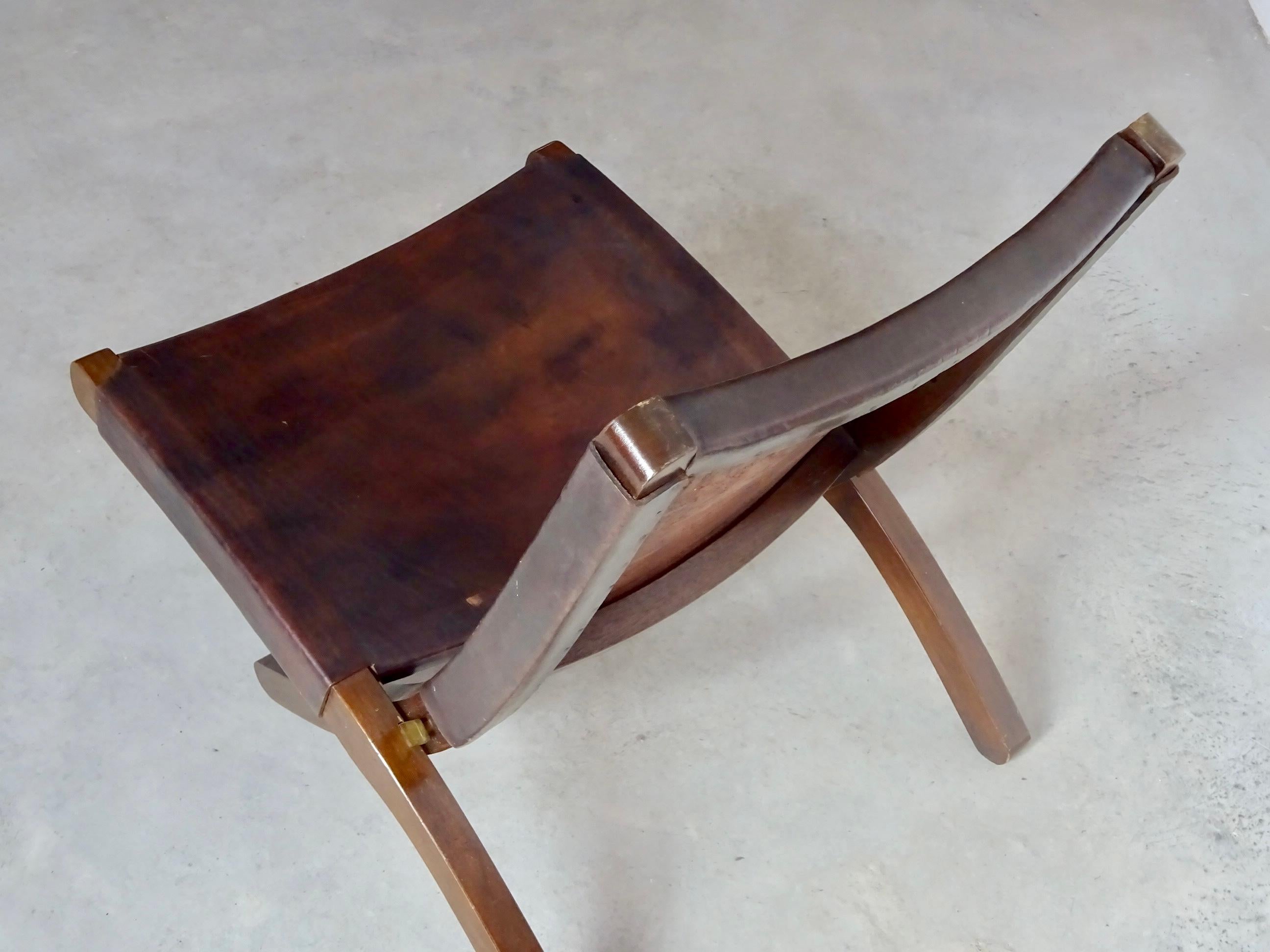 Mid-20th Century Ángel Pazmiño Folding Chair, Produced by 