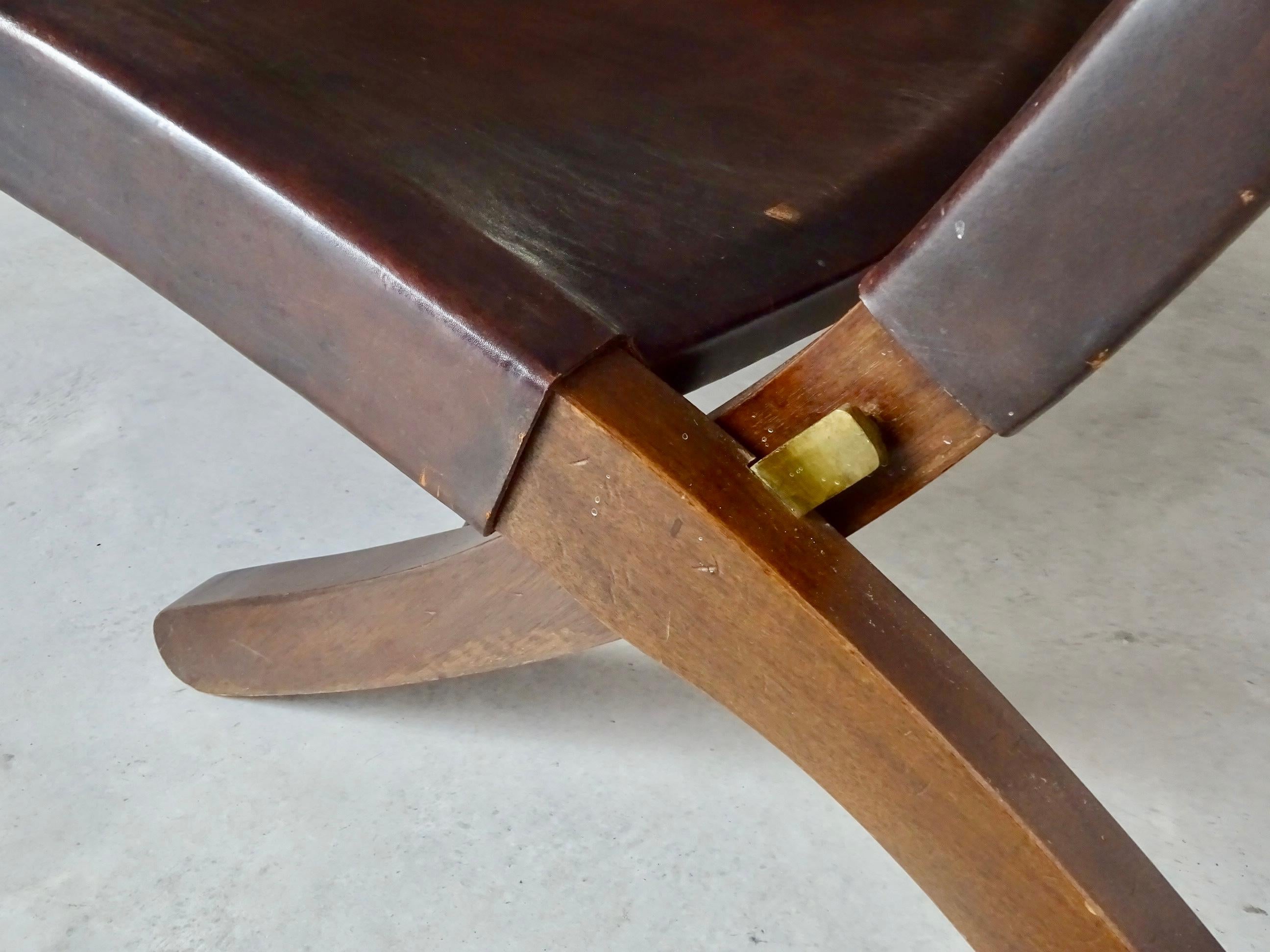 Brass Ángel Pazmiño Folding Chair, Produced by 