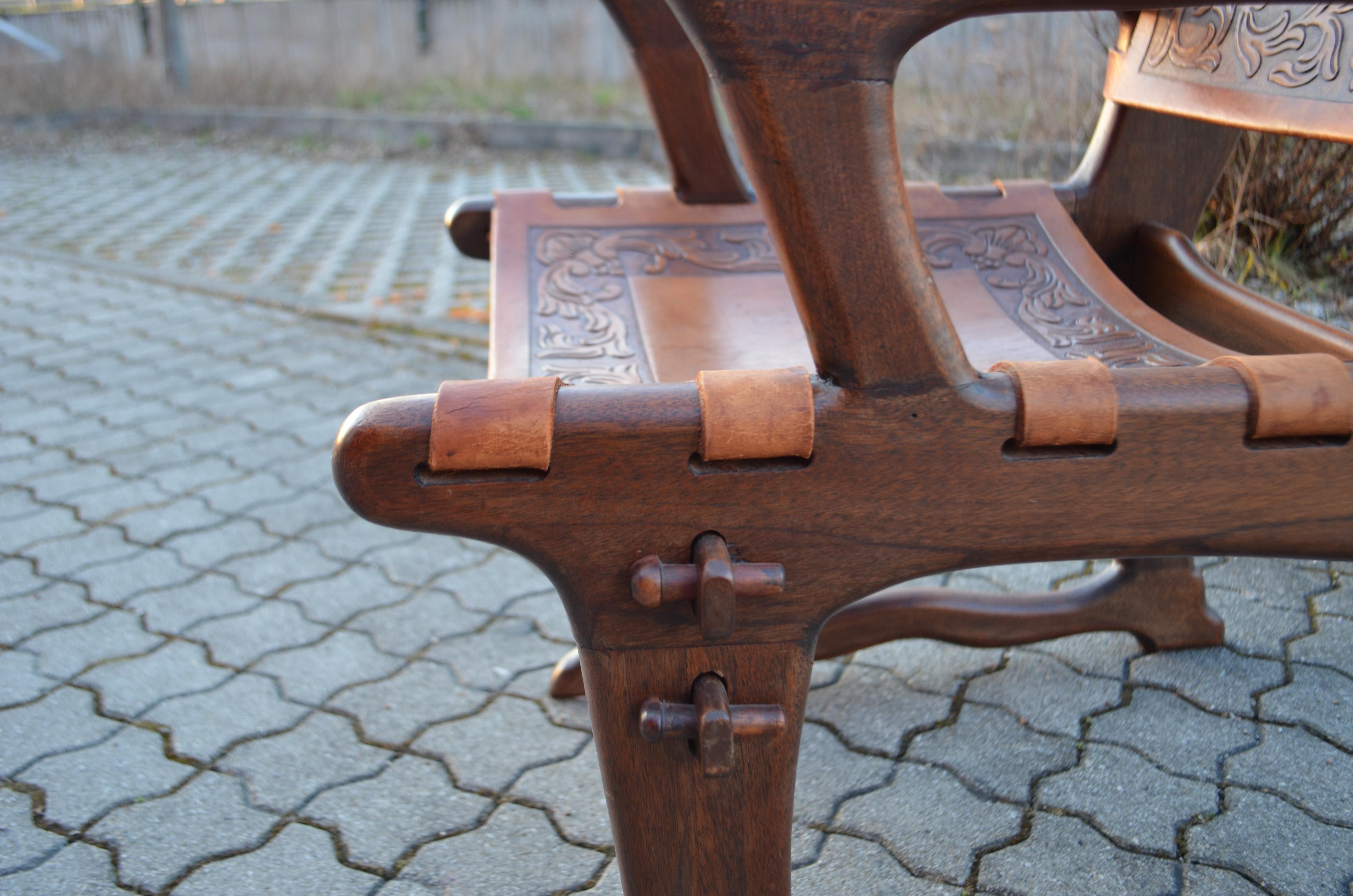 Angel Pazmino Leather Rare Lounge Chairs for Muebles de Estilo, Set of 2 For Sale 7