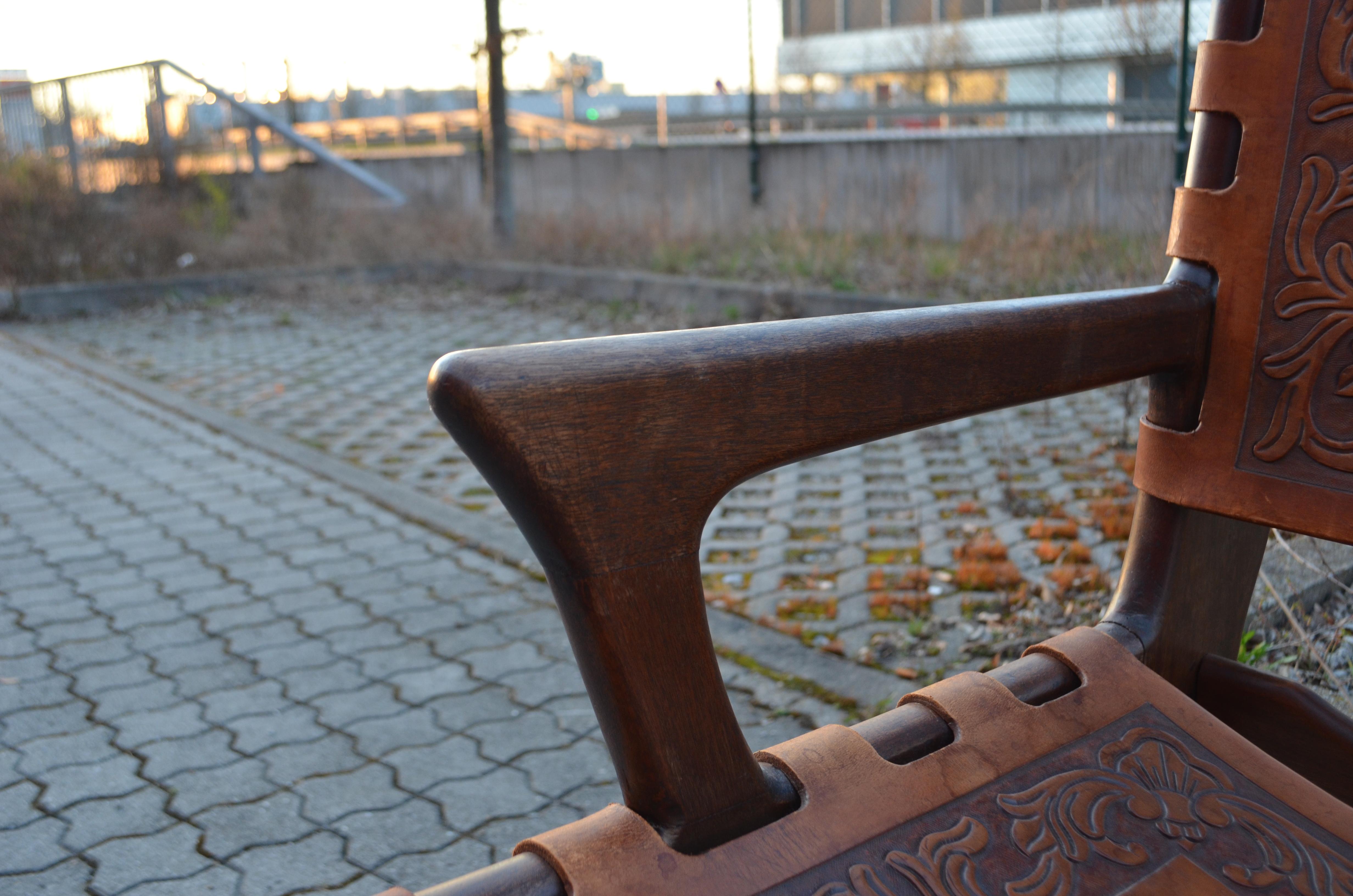 Angel Pazmino Leather Rare Lounge Chairs for Muebles de Estilo, Set of 2 For Sale 12